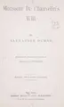 Cover image for Monsieur de Chauvelin's will