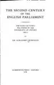 Cover image for The second century of the English Parliament