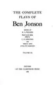Cover image for The Complete Plays of Ben Jonson