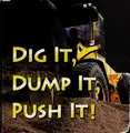 Cover image for Dig it, dump it, push it!