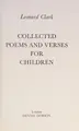 Cover image for Collected poems and verses for children