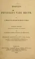 Cover image for Hooper's physician's vade mecum, or, A manual of the principles and practice of physic