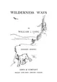 Cover image for Wilderness ways