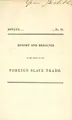Cover image for Report and resolves on the subject of the foreign slave trade