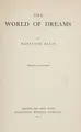 Cover image for The world of dreams