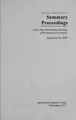 Cover image for Summary proceedings of the 56th annual meeting of the Board of Governors
