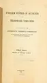 Cover image for Uniform system of accounts for telephone companies, as prescribed by the Interstate Commerce Commission, in accordance with section 20 of the Act to regulate commerce