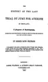 Cover image for The History of the Last Trial by Jury for Atheism in England: A Fragment of Autobiography ...