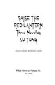 Cover image for Raise the red lantern