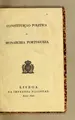 Cover image for Constituição politica da monarchia portugueza