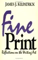 Cover image for Fine print