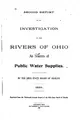 Cover image for Report of an Investigation of the Rivers of Ohio as Sources of Public Water ...