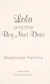 Cover image for Lola and the boy next door