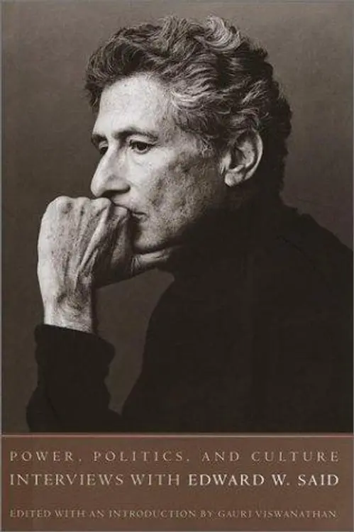 Power, politics, and culture: interviews with Edward W. Said cover