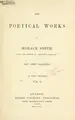 Cover image for The poetical works of Horace Smith.