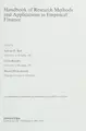 Cover image for Handbook of Research Methods and Applications in Empirical Finance