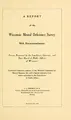 Cover image for A report of the Wisconsin mental deficiency survey with recommendations