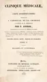 Cover image for Clinique m©♭dicale, ou, choix d'observations recueillies ©  la Clinique de M. Lerminier