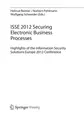 Cover image for ISSE 2012 Securing Electronic Business Processes