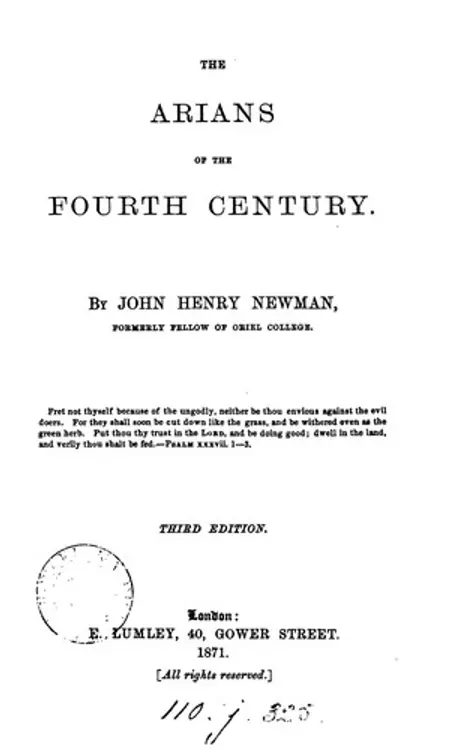 The Arians of the Fourth Century cover