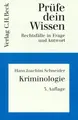 Cover image for Prüfe dein Wissen, H.20/1, Kriminologie