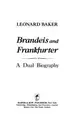 Cover image for Brandeis and Frankfurter