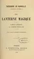 Cover image for La lanterne magique ; Camées parisiens. La Comédie française