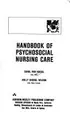 Cover image for Handbook of psychosocial nursing care