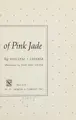 Cover image for The story of Pink Jade