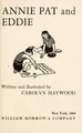 Cover image for Annie Pat and Eddie