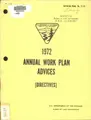 Cover image for Annual work plan directives