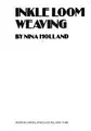 Cover image for Inkle loom weaving.
