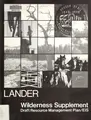 Cover image for Wilderness supplement to the draft resource management plan/environmental impact statement for the Lander Resource Area, Lander, Wyoming