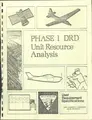 Cover image for Phase I DRD Unit resource analysis : user requirement specifications : land resource management (high priority)