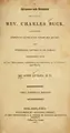 Cover image for Memoirs and remains of the late Rev. Charles Buck