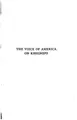 Cover image for The voice of America on Kishineff, ed. by Cyrus Adler.