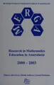 Cover image for Research in mathematics education in Australasia 2000-2003