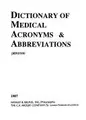 Cover image for Dictionary of medical acronyms & abbreviations