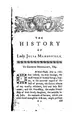 Cover image for The History of Lady Julia Mandeville: In Two Volumes
