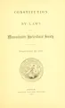 Cover image for Constitution and by-laws of the Massachusetts horticultural society.