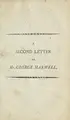 Cover image for A second letter from the Rev. James Ashley, Rector of Fleet, to Mr. George Maxwell