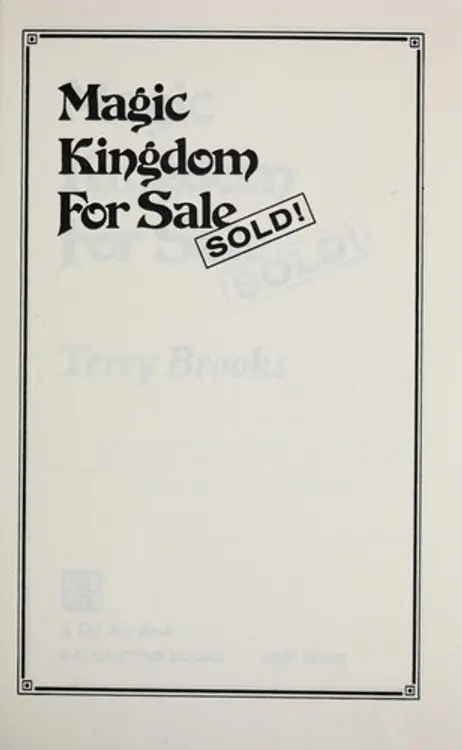 Magic kingdom for sale--sold! cover