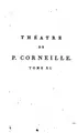 Cover image for Théatre de P. Corneille: avec les commentaires de Voltaire