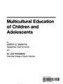 Cover image for Multicultural education of children and adolescents
