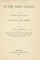 Cover image for In the high valley