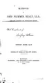 Cover image for Memoir of John Plummer Healy, LL. D., Late Solicitor and Corporation Counsel ...