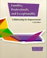 Cover image for Families, Professionals, and Exceptionality