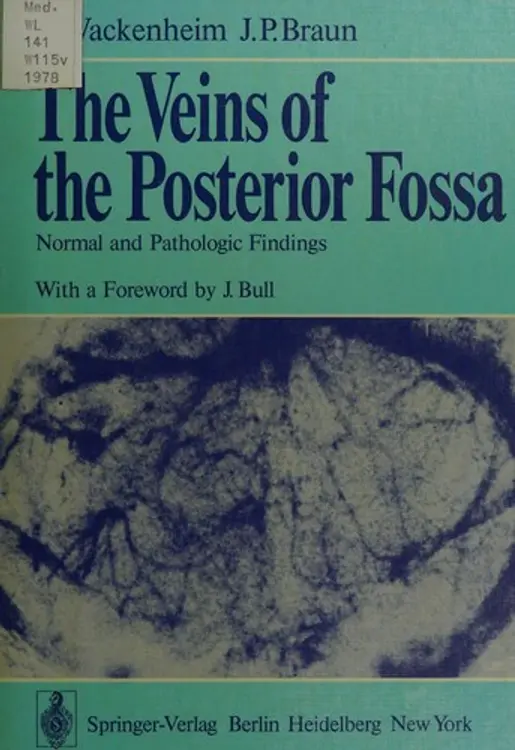 The veins of the posterior fossa: normal and pathologic findings cover