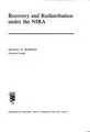 Cover image for Recovery and redistribution under the NIRA