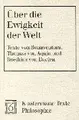 Cover image for Über die Ewigkeit der Welt.